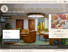 Tablet Screenshot of hotelhetman.pl
